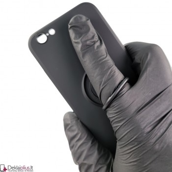 Vennus švelnaus silikono dėklas su žiedu - juodas (Apple Iphone 6/6S) Vennus švelnaus silikono dėklas su žiedu - juodas (Apple Iphone 6/6S)