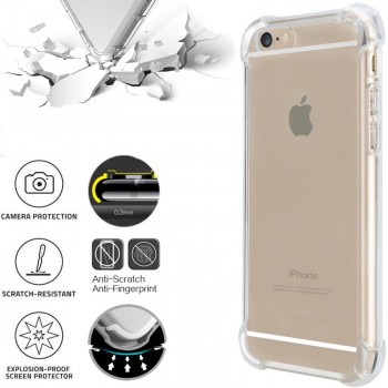 Silikoninis-Anti shock 0.6 mm. storio dėklas (IPHONE 6/6S)