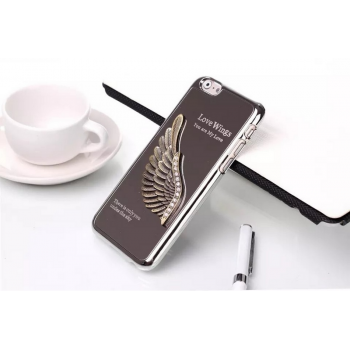 Iphone 6 Plus/6s Plus dėklas su sparnu sidabrinis Iphone 6 Plus/6s Plus dėklas su sparnu sidabrinis