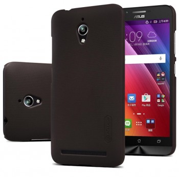 Zenfone Go Zc500tg deklas rudas "Nillkin" Frosted Shield serijos + plevele