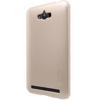 Zenfone Max Zc550kl dėklas auksinis "Nillkin" Frosted Shield + plėvelė