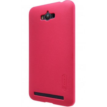Zenfone Max Zc550kl dėklas raudonas "Nillkin" Frosted Shield + plėvelė