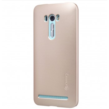 Zenfone Selfie Zd551kl deklas auksinis "Nillkin" Frosted Shield serijos + plevele