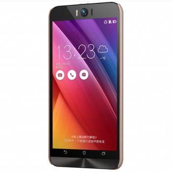Zenfone Selfie Zd551kl deklas auksinis "Nillkin" Frosted Shield serijos + plevele