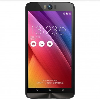 Zenfone Selfie Zd551kl dėklas juodas "Nillkin" Frosted Shield serijos + plėvelė