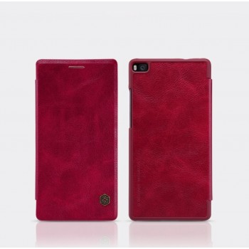 Huawei P8 odinis deklas raudonas "Nillkin" Qin serijos