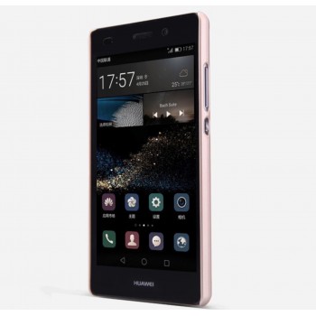 Huawei P8 dėklas auksinis "Nillkin" Frosted Shield + plėvelė