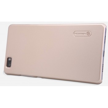 Huawei P8 dėklas auksinis "Nillkin" Frosted Shield + plėvelė