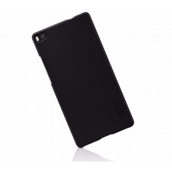 Huawei P8 dėklas juodas "Nillkin" Frosted Shield + plėvelė