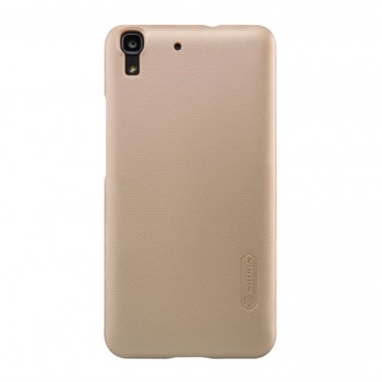 Huawei Y6 dėklas auksinis "Nillkin" Frosted Shield + plėvelė