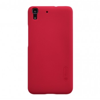 Huawei Y6 dėklas raudonas "Nillkin" Frosted Shield + plėvelė Huawei Y6 dėklas raudonas "Nillkin" Frosted Shield + plėvelė