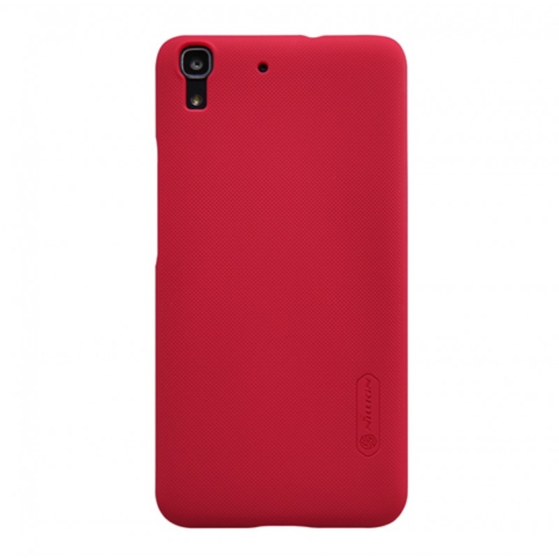 Huawei Y6 dėklas raudonas "Nillkin" Frosted Shield + plėvelė Huawei Y6 dėklas raudonas "Nillkin" Frosted Shield + plėvelė