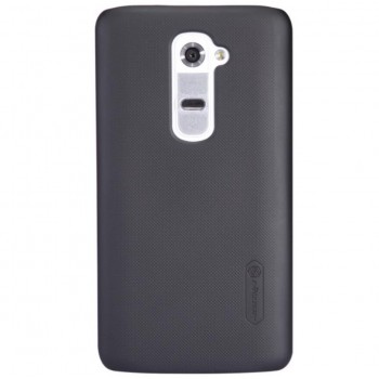 G2 dėklas juodas "Nillkin" Frosted Shield + plėvelė