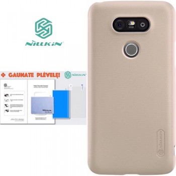 G5 deklas auksinis "Nillkin" Frosted Shield + plėvelė