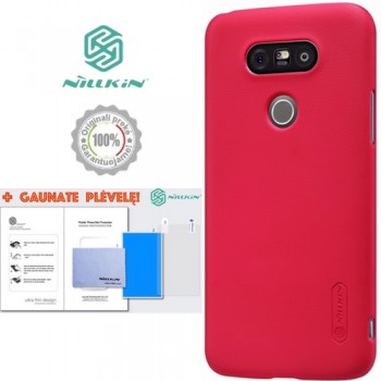 G5 deklas raudonas "Nillkin" Frosted Shield + plėvelė
