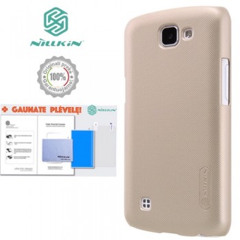 K4 deklas auksinis "Nillkin" Frosted Shield + plėvelė