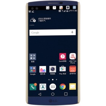 Nillkin f. shield dėklas auksinis + plėvelė (Lg v10 telefonui)