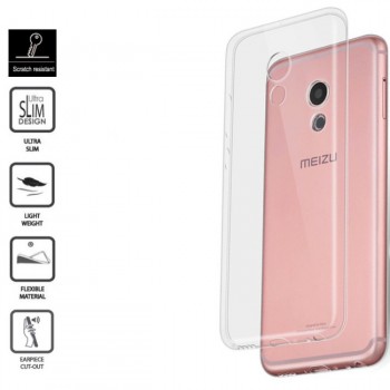 Skaidrus silikoninis-tpu dėkliukas Meizu M3e telefonams