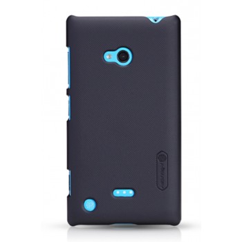 Lumia 720 dėklas juodas "Nillkin" Frosted Shield + plėvelė