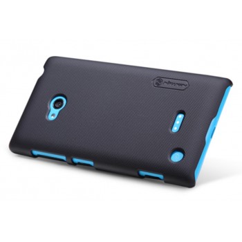 Lumia 720 dėklas juodas "Nillkin" Frosted Shield + plėvelė