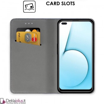 Telone smart magnet serijos atverčiamas dėklas - juodas (Realme X50) Telone smart magnet serijos atverčiamas dėklas - juodas (Realme X50)