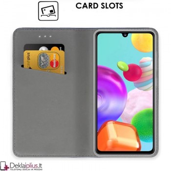 Telone smart magnet atverčiamas dėklas - raudonas (A41)