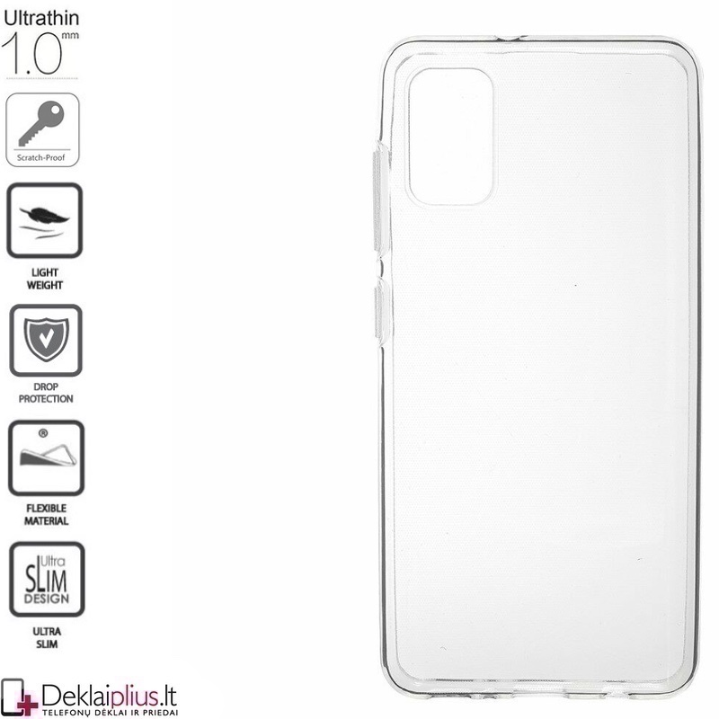 Silikoninis dėklas 1.0 mm storio - permatomas (GALAXY A41) Silikoninis dėklas 1.0 mm storio - permatomas (GALAXY A41)