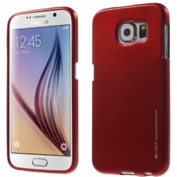 Silikoninis Mercury dėklas raudonas (Samsung s6)