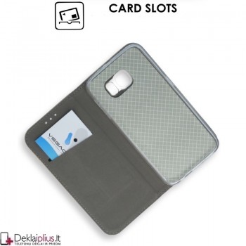 Telone smart magnet serijos atverčiamas dėklas - juodas (Samsung S6) Telone smart magnet serijos atverčiamas dėklas - juodas (Samsung S6)