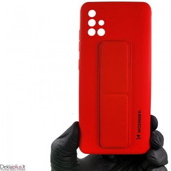 Wozinsky 4in1 švelnaus silikono dėklas - raudonas (Samsung A51)
