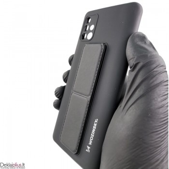 Wozinsky 4in1 švelnaus silikono dėklas - juodas (Samsung A51)