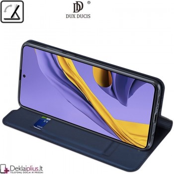 Dux Ducis dirbtinės odos atverčiamas dėklas - juodas (Galaxy A71)