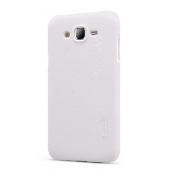 Galaxy J5 (2015) dėklas baltas "Nillkin" Frosted Shield + plėvelė