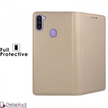 Telone smart magnet atverčiamas dėklas - auksinės spalvos (Samsung M11/A11) Telone smart magnet atverčiamas dėklas - auksinės spalvos (Samsung M11/A11)