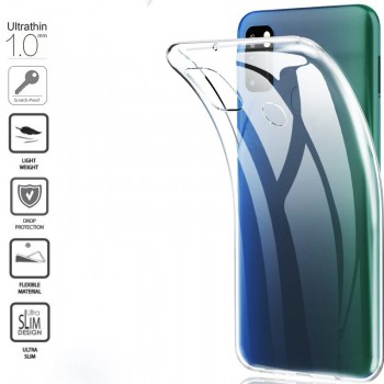 Silikoninis dėklas 1.0 mm storio - permatomas (Galaxy M30S)