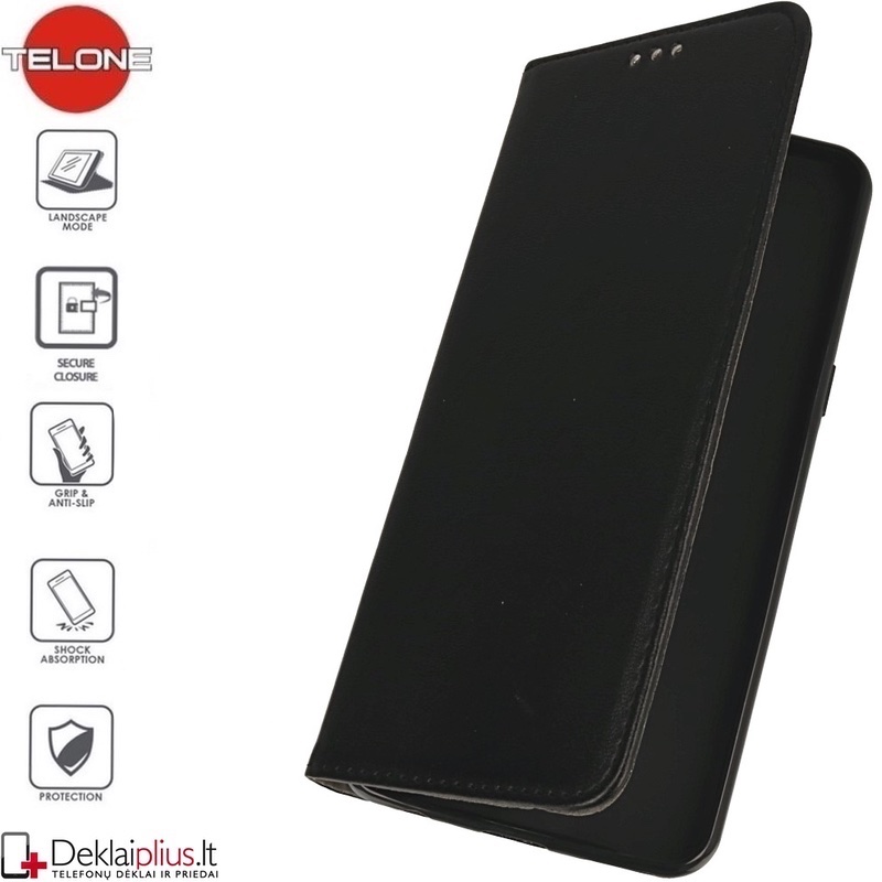 Telone smart magnet serijos atverčiamas dėklas - juodas (Samsung Galaxy S20) Telone smart magnet serijos atverčiamas dėklas - juodas (Samsung Galaxy S20)