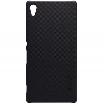 Xperia Z3 Plus dėklas juodas "Nillkin" Frosted Shield + plėvelė