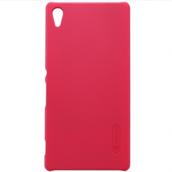 Xperia Z3 Plus dėklas raudonas "Nillkin" Frosted Shield + plėvelė