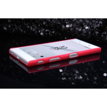 Xperia Z5 dėklas raudonas "Nillkin" Frosted Shield + plėvelė