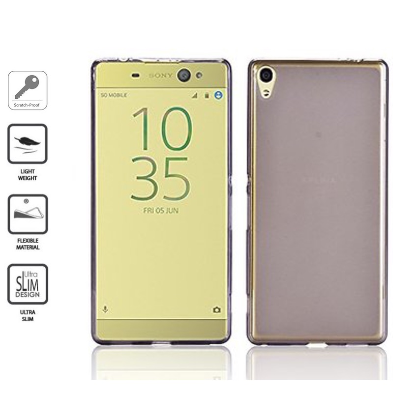 Pilkas silikoninis dėkliukas 0.6 mm. (XPERIA XA) Pilkas silikoninis dėkliukas 0.6 mm. (XPERIA XA)