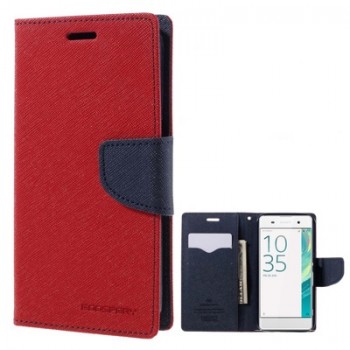 Atverčiamas raudonas dėklas (Xperia xa)