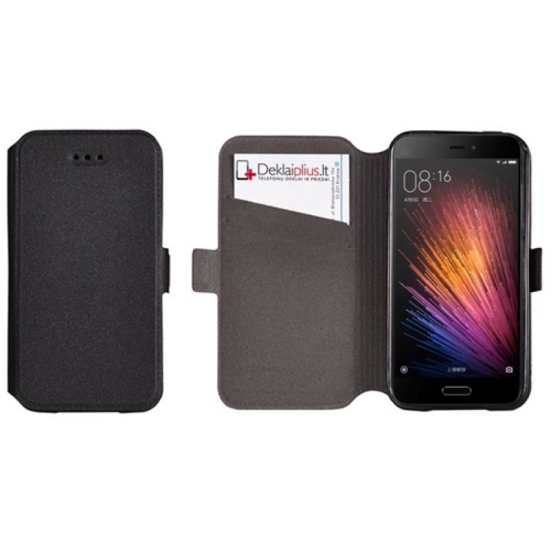 Atverčiamas juodas dėklas (Xiaomi Mi5) Atverčiamas juodas dėklas (Xiaomi Mi5)