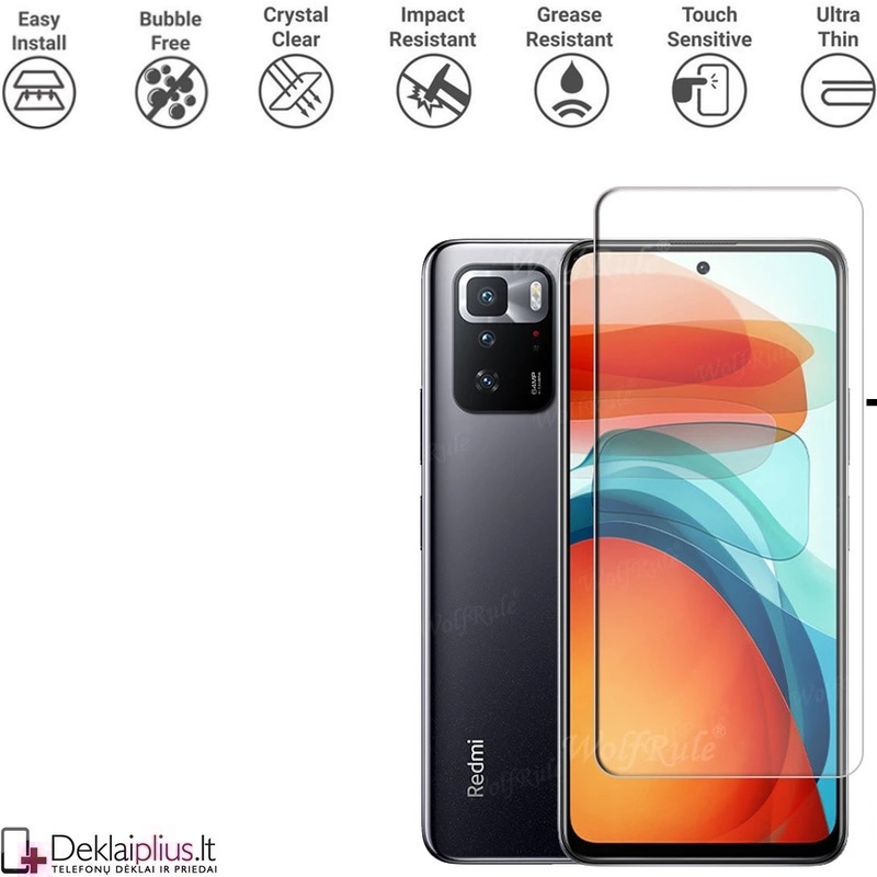 Ekrano grūdintas stiklas (telefonui Xiaomi Poco X3 GT) Ekrano grūdintas stiklas (telefonui Xiaomi Poco X3 GT)