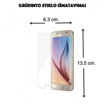 Grūdinto stiklo plėvelė (Samsung s6 telefonui) Grūdinto stiklo plėvelė (Samsung s6 telefonui)