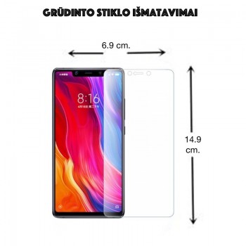 Apsauginis stikliukas telefonui (MI 8) Apsauginis stikliukas telefonui (MI 8)
