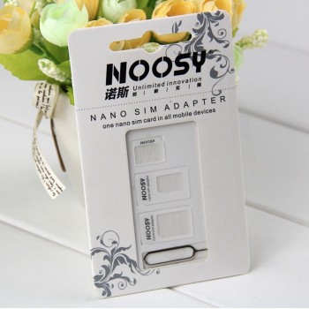 Nano SIM -> Micro SIM -> SIM adapteris