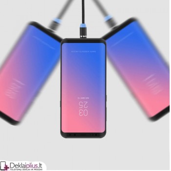 Wozinsky magnetinis laidas Usb /Usb type-C/Micro usb/Lightning 2.4A 1m
