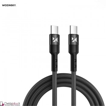Wozinsky laidas usb type c - usb type c 1m.18w 