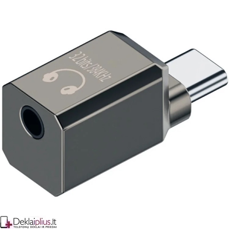Type-C adapteris su 3.5 mm ausinių lizdu Type-C adapteris su 3.5 mm ausinių lizdu