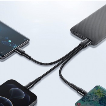 Joyroom 3in1 kabelis usb su Lightning / USB Type C / micro USB Joyroom 3in1 kabelis usb su Lightning / USB Type C / micro USB